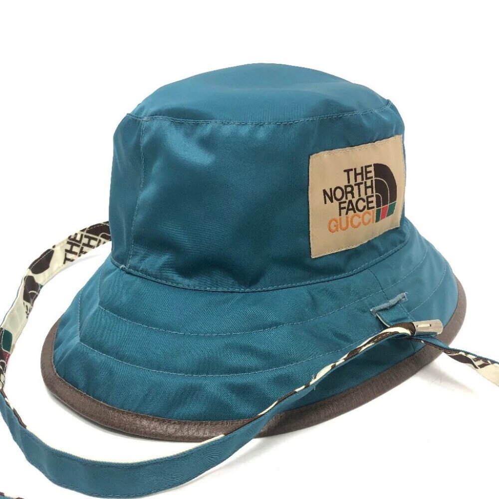 GUCCI 652942 Reversible logo THE NORTH FACE collaboration Bucket hat Unused - Picture 14 of 14